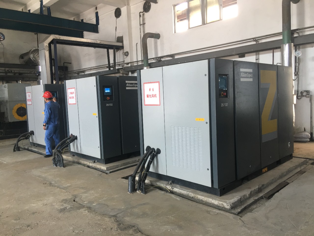 Compressor room in Sinopec Tianjin